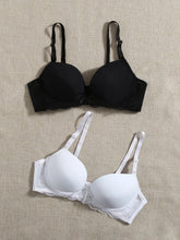 2pack Contrast Lace Underwire Bra Set hi